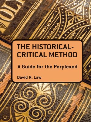cover image of The Historical-Critical Method